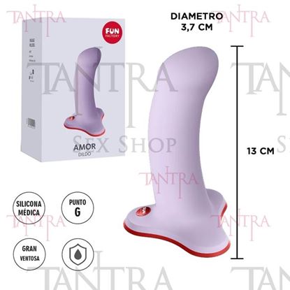 Amor dildo con sopapa ideal para arnes